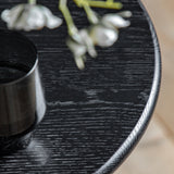 Kaito Black Rattan Side Table