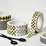 Kinshipped Checkerboard Paper Tape