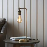 Loki Vintage Industrial Brass Table Lamp