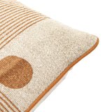 Maje Natural Geometric Cushion - Line Dots
