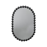Marit Black Oval Mirror