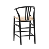 Nara Black Wishbone Bar Stools (Pair)
