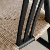 Nara Black Wishbone Bar Stools (Pair)