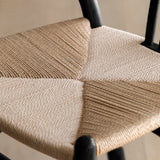 Nara Black Wishbone Bar Stools (Pair)