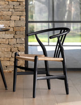 Nara Black Wishbone Chairs (Pair)