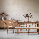 Nara Natural Wishbone Chairs (Pair)