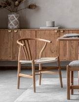 Nara Natural Wishbone Chairs (Pair)