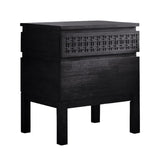 Nomad Black Bedside Table