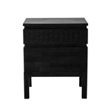 Nomad Black Bedside Table