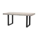 Odense Industrial Outdoor Dining Table - 6-Seater