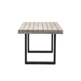 Odense Industrial Outdoor Dining Table - 6-Seater