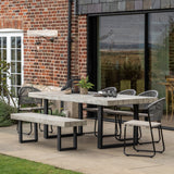 Odense Industrial Outdoor Dining Table - 8-Seater