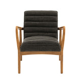 Oskar Dark Grey Boucle Armchair