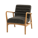 Oskar Dark Grey Boucle Armchair