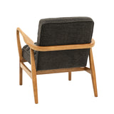 Oskar Dark Grey Boucle Armchair