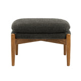 Oskar Dark Grey Boucle Footstool
