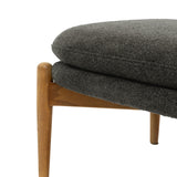 Oskar Dark Grey Boucle Footstool