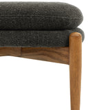 Oskar Dark Grey Boucle Footstool