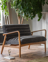 Oskar Dark Grey Boucle Sofa