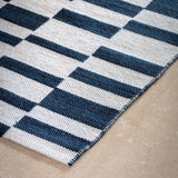 Rutna Geometric Blue Rug