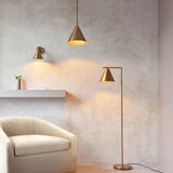 Seren Brass Floor Light