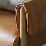 Stavanger Brown Leather Accent Chair