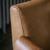 Stavanger Brown Leather Accent Chair
