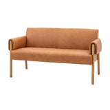 Stavanger Brown Leather Sofa