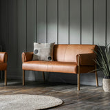 Stavanger Brown Leather Sofa