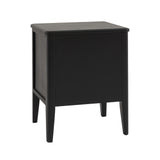 Svana Black Bedside Table