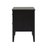 Svana Black Bedside Table