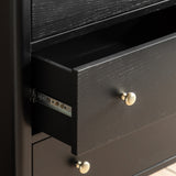 Svana Black Chest of Drawers