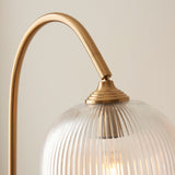 Svela Brass Floor Light - Ribbed