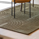 Tampere Geometric Green Rug