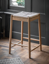 Vejle Natural Oak Rustic Stool