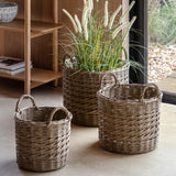 Woven Willow Baskets (Set of Three)