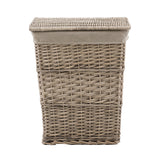 Woven Willow Lined Laundry Basket