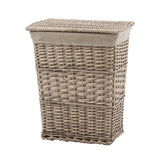 Woven Willow Lined Laundry Basket