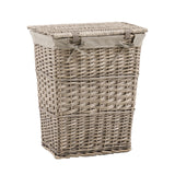 Woven Willow Lined Laundry Basket