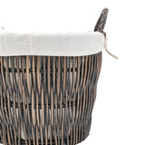 Woven Willow Linen Baskets (pair)