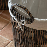 Woven Willow Linen Baskets (pair)