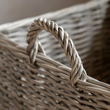 Woven Willow Log Baskets (Pair)