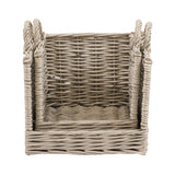 Woven Willow Log Baskets (Pair)