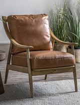 Arles Brown Accent Chair