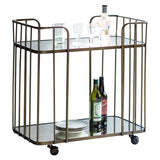 Art Deco Metal Drinks Trolley