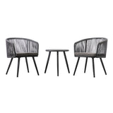 Balestrand Grey Outdoor 2-Seater Bistro Set