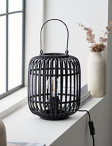 Bamboo Black Table Lamp