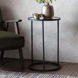 Black Cage Side Table