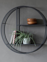 Black Circular Display Shelf