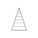 Black Contemporary Wall Mounted Christmas Tree - Large